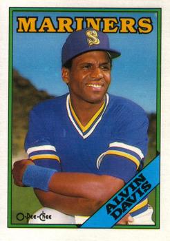 1988 O-Pee-Chee Baseball Cards 349     Alvin Davis
